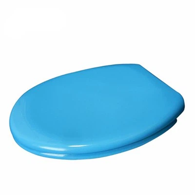 مقعد المرحاض ذو الإغلاق البطيء باللون الأزرق